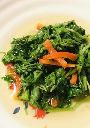 前菜/惣菜●ベビーリーフの切り胡麻炒め-レシピのメイン写真