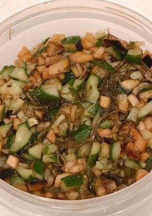 胡瓜、茄子、納豆昆布で、ピリ辛山形のだし-レシピのメイン写真