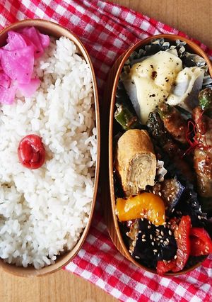 お弁当★アスパラ肉巻き生姜味★作り置き-レシピのメイン写真