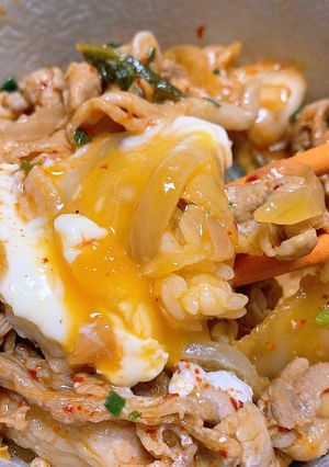 ピリ辛！豚キムチ丼☆-レシピのメイン写真