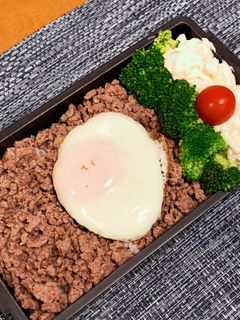 牛そぼろ弁当 2020/09/23-レシピのメイン写真