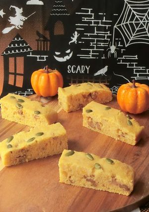 ホケミで簡単★かぼちゃのスティックケーキ-レシピのメイン写真