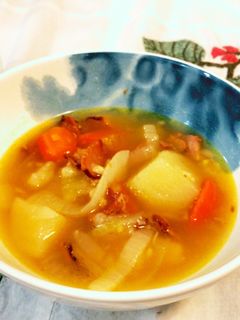 ニンニクとショウガの野菜スープ-レシピのメイン写真