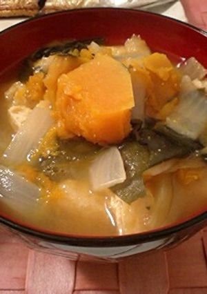 ほくほく♡かぼちゃの味噌汁☆+ﾟ-レシピのメイン写真