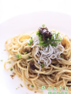 絶品簡単!しらすと海苔の佃煮和風パスタ♪-レシピのメイン写真