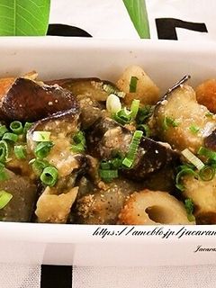 なすとこんにゃくとちくわの味噌炒め-レシピのメイン写真