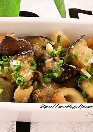 なすとこんにゃくとちくわの味噌炒め-レシピのメイン写真