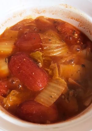 サバ缶で簡単トマト煮込み-レシピのメイン写真