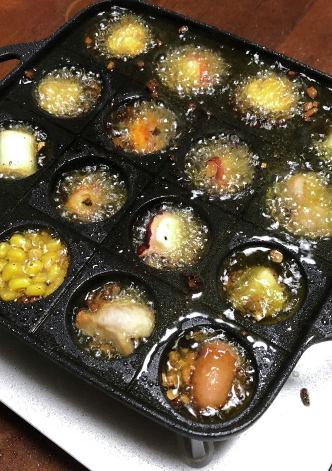 手軽に！たこ焼き器でアヒージョ-レシピのメイン写真
