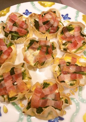 餃子の皮でキッシュ-レシピのメイン写真