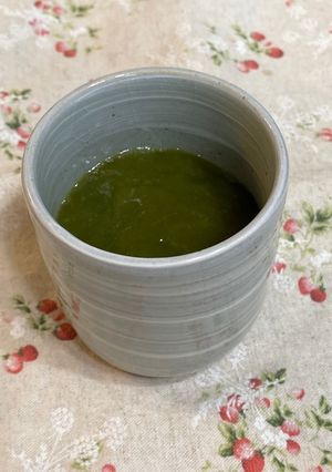 サイリウムを使った抹茶葛湯(わらび餅？)-レシピのメイン写真