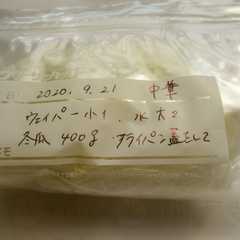 รูปของ おりもとファーム冬瓜の冷凍保存