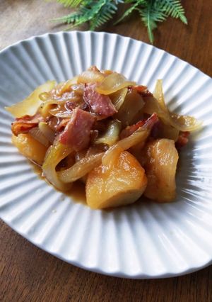 ベーコン味噌ポテコトコト煮-レシピのメイン写真
