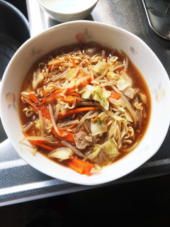 サンマーサッポロ一番ごま味しょうゆ麺-レシピのメイン写真