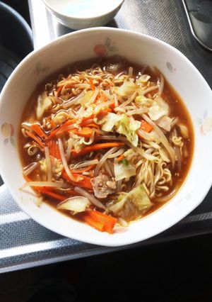 サンマーサッポロ一番ごま味しょうゆ麺-レシピのメイン写真