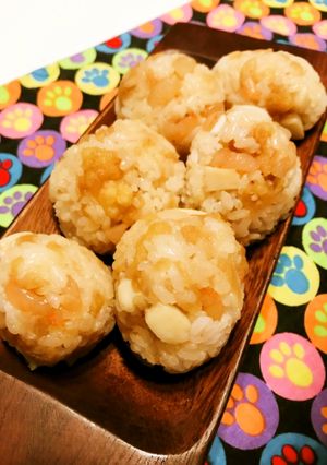 もう別個　イカとエビの天丼ミニ丸おむすび-レシピのメイン写真
