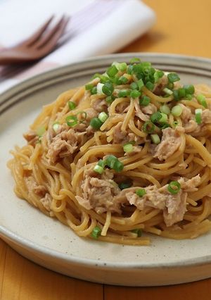 電子レンジでツナの和風パスタ-レシピのメイン写真