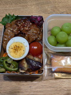 高2男子弁当!牛カルビ焼肉!なす南蛮48-レシピのメイン写真