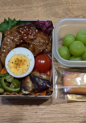 高2男子弁当！牛カルビ焼肉！なす南蛮48-レシピのメイン写真