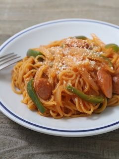 電子レンジでナポリタン-レシピのメイン写真