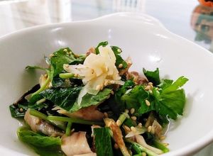 あじの開きと三つ葉の酢あえ-レシピのメイン写真