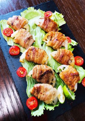 フランス産ポークの蓮根巻き☆醤油ペッパー-レシピのメイン写真