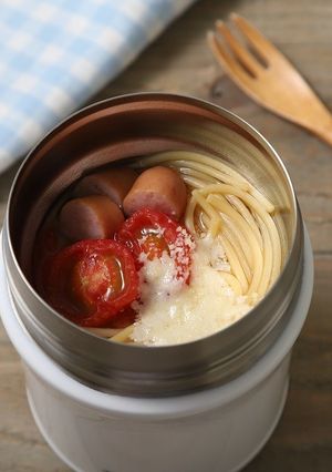 スープジャーでトマトのスープパスタ-レシピのメイン写真