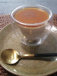 冷凍生クリームで時短ほうじ茶パンナコッタ-レシピのメイン写真