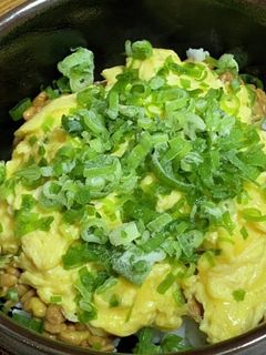 炒り卵&納豆丼-レシピのメイン写真