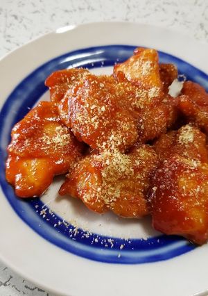 超簡単!揚げない低糖質ヤンニョムチキン-レシピのメイン写真