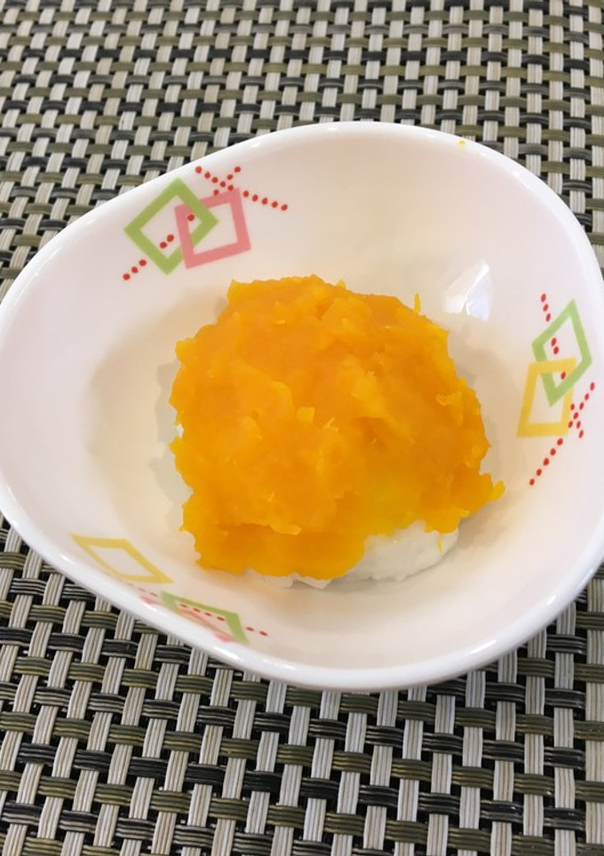 介護食　さっくりお餅のかぼちゃ餡-レシピのメイン写真