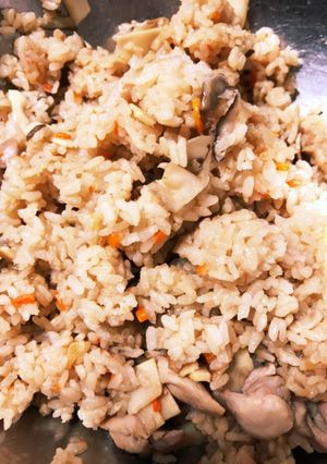 きのこと鶏肉の炊き込みご飯-レシピのメイン写真