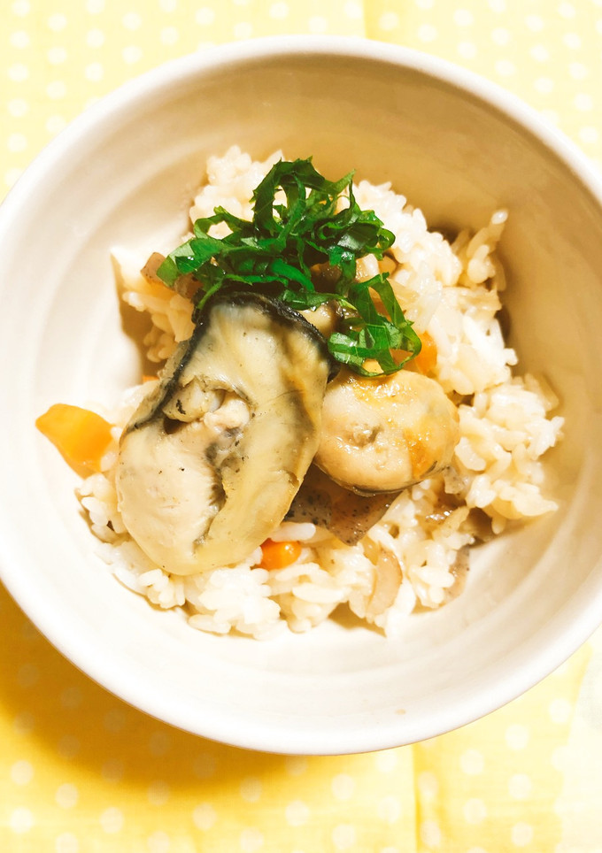 秋かおるとっておき牡蠣の混ぜこみご飯-レシピのメイン写真