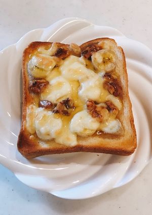 美肌♡バナナくるみハニートースト-レシピのメイン写真