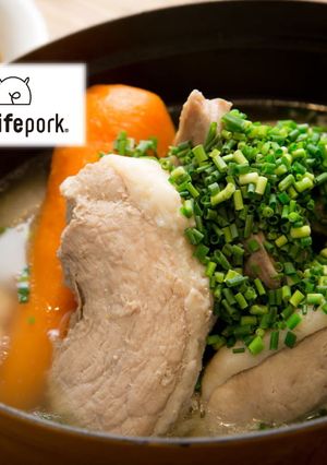 煮るだけ簡単！豚肉と野菜のシンプル塩鍋-レシピのメイン写真