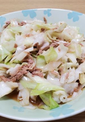 材料２つ☆ツナキャベツ-レシピのメイン写真