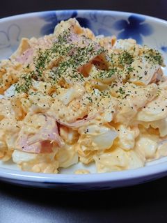 うちの、ハム入り卵サラダ-レシピのメイン写真
