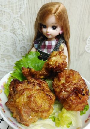 リカちゃん♡豚味噌唐揚げ(´(oo)`)-レシピのメイン写真