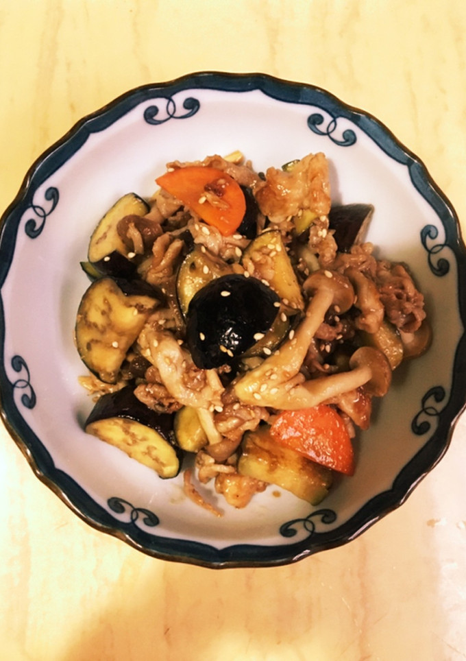 茄子としめじと豚肉のオイスター炒め-レシピのメイン写真