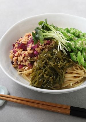 納豆とめかぶのさっぱりそば-レシピのメイン写真