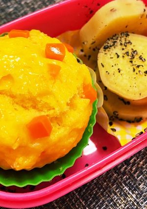人参の蒸しパン 離乳食～ 【卵不使用】-レシピのメイン写真