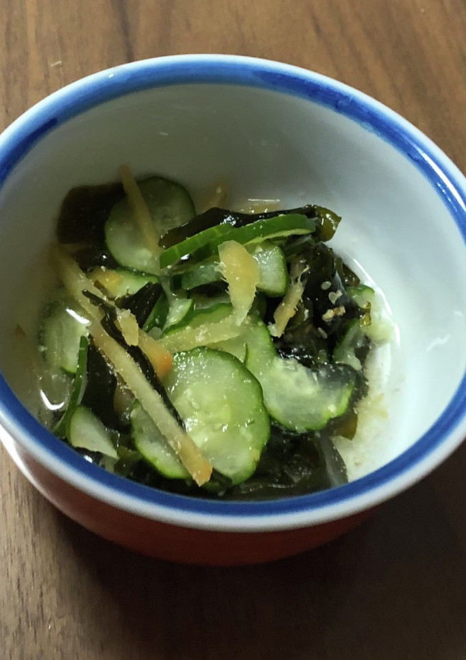 簡単きゅうりとワカメの酢の物-レシピのメイン写真