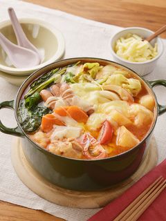 とまとなべページ べジポ IH対応ミニ卓上鍋 18cm トマト（鍋） | 212 KITCHEN