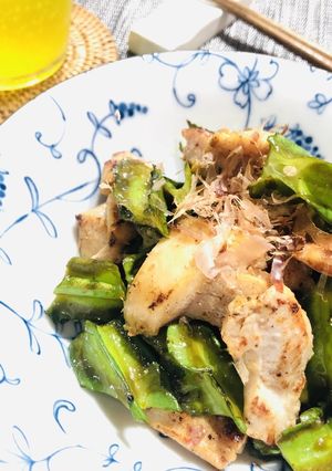 四角豆(うずりん豆)と鳥塩麹炒め-レシピのメイン写真
