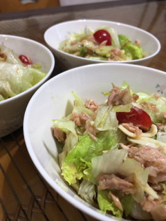 レタス大量消費☆ツナおかかチーズ-レシピのメイン写真