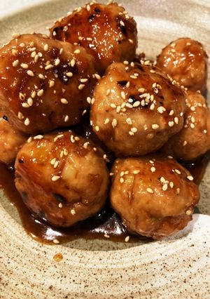鶏つくね♪鶏ももひき肉でふわふわ〜-レシピのメイン写真