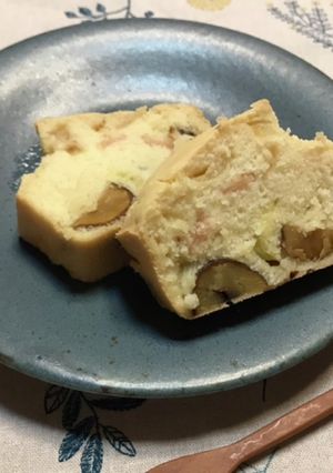 みんなで食べたい♪栗&ハム米粉ケークサレ-レシピのメイン写真