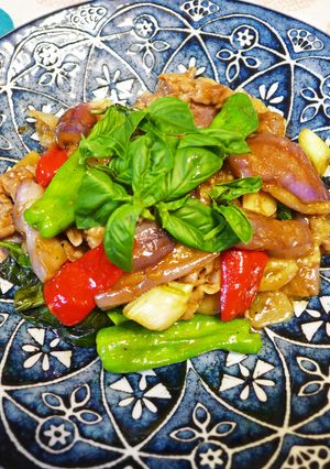 茄子のバジル醤油炒め（九層塔茄子）-レシピのメイン写真