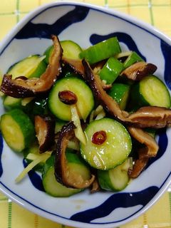 胡瓜と干し椎茸の中華炒め漬け-レシピのメイン写真