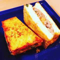 รูปของ 厚揚げの肉味噌挟み焼き